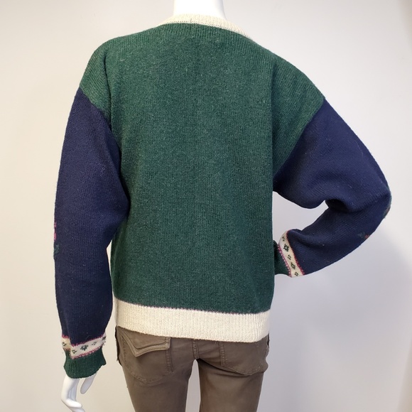90s WOOLRICH Save Our Animals/Earth Wool Cardigan - Picture 5 of 7